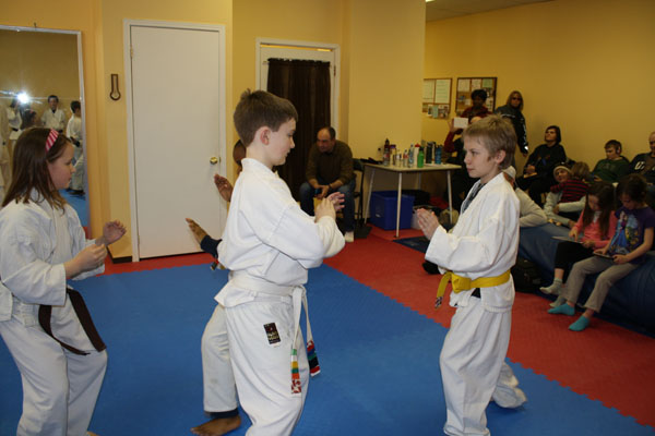 picture of kids training